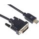 RS PRO HDMIケーブル 長さ:3m HDMI ー DVI-D A:オス コネクタ B:オス 182-8569（直送品）