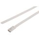 RS PRO 結束バンド， 150mm x 4.6 mm， 白， ポリエステルコーティングしたステンレススチール 743-6314（直送品）