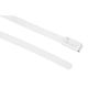 RS PRO 結束バンド， 200mm x 4.6 mm， 白， ポリエステルコーティングしたステンレススチール 743-6318（直送品）