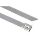 RS PRO 結束バンド， 360mm x 12 mm， スチール， ステンレス鋼 123-5029 1袋(100個)（直送品）