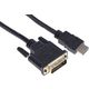 RS PRO HDMIケーブル 長さ:1m HDMI ー DVI-D A:オス コネクタ B:オス 182-8878（直送品）