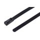 RS PRO 結束バンド， 360mm x 4.6 mm， 黒， ポリエステルコーティングしたステンレススチール 547-4333（直送品）