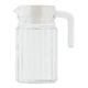 ベストコ ガラス ピッチャー 0.5L ホワイト ND-2355 クアドロピッチャー 4975970255070 1個