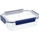 ベストコ ふた付き 耐熱ガラス 保存容器 長方形 1.6L ロック&ロック トップクラス LBG454 4975970254233 1個