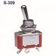 NKKスイッチズ トグルスイッチ ねじ端子 2極(ON)ーOFFー(ON) S-428T 1個 183-0394（直送品）