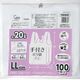 ジャパックス PRH30W 手付きポリ袋 乳白 LLサイズ 100枚入 4521684233301 1セット(100枚×10点セット)（直送品）