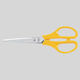 クラウングループ はさみ イエロー 刃渡64mm CR-HS160-Y 1セット(10丁)