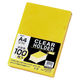 リヒトラブ クリヤーホルダー100枚 A4 イエロー G6100-17 1組