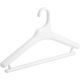 滑らないハンガー  幅42cm　Midline　メンズ　10本組　ホワイト（直送品）