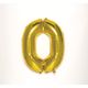いろは出版 NUMBER BALLOON ナンバー【0】バルーン ゴールド SFNG-10 1セット(1個×2)