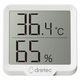 温湿度計 ドリテック デジタル温湿度計 リテーモ・ミニ・シンプル ホワイト 1個