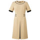 神馬本店 エコツイルニットワンピース ベージュ 11号 WN50W-6-11号 1着（直送品）