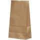 パックタケヤマ 紙袋 H6 耐油角底袋 茶無地 XZT55302 1セット(1000枚:100枚×10袋)