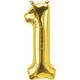 宝興産 プレミアムレターバルーン 1 ゴールド 0202500201 1パック(1枚入)
