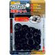 イチネンMTM プラスチック製 両面ハトメ10mm ブラック 20組入 51550 1セット