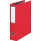 ライオン事務器 パイプ式ファイルアコルデ　Ａ４Ｓ型　３０mm厚　表紙布クロス張り　No.733CL　レッド 10865（直送品）