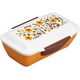 小森樹脂 弁当箱 ドームランチボックス500(Leaves&Flowers) オレンジ 4972242658126 1セット(3個)（直送品）