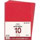 キングジム クリアーホルダー10枚パック A4タテ型 シート厚0.18mm 赤 735N10アカ 1セット(3パック)