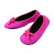 ヘルメット潜水 クロッツ ルームシューズ リボン付き ピンク L HC-009 1足 61-9951-63（直送品）
