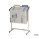 ナカキン マガジンラック付き新聞架 560S-WG 1個 63-1827-57（直送品）