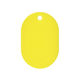 共栄プラスチック 番号札 小(31×45mm) 番号無し イエロー 7-5795-15 1組(50枚)（直送品）