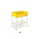 オムツ交換台(横型) 幅80(全幅90)×奥行70(全奥行75)×高さ85(全高103)cm イエロー TB-721-02 1個（直送品）