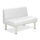 ソファー・背付き(ミニ) TBー906ー02 座幅45(全幅63)×長さ60×座高39(全高73)cm 白 TB-906S-02 1台（直送品）