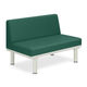ソファー・背付き(ミニ) TBー906ー02 座幅40(全幅58)×長さ60×座高44(全高78)cm メディグリーン TB-906S-02（直送品）