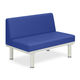 ソファー・背付き(ミニ) TBー906ー02 座幅40(全幅58)×長さ100×座高44(全高78)cm ライトブルー TB-906S-02（直送品）