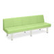 高田ベッド製作所 ソファロン・背付き 座幅45(全幅63)×長さ210×座高39(全高73)cm ライムグリーン TB-243 1台（直送品）