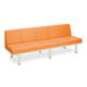 高田ベッド製作所 ソファロン・背付き 座幅40(全幅58)×長さ210×座高44(全高78)cm オレンジ TB-243 1台（直送品）