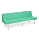 高田ベッド製作所 ソファロン・背付き 座幅45(全幅63)×長さ230×座高39(全高73)cm ライトグリーン TB-243 1台（直送品）