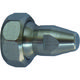 ヒルトライン ステンレス製クーラントホース(1/4ホースシステム)用丸ノズル 穴なし(アジャストナット入り) 1DU-0 1個（直送品）