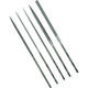 ツボサン バローベ 精密ニードルヤスリ 5種セット 180mm #2 LA-ST-180-2 1セット(5本) 137-2695（直送品）