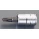 エスコ 3/8”DR/T27x50mm [TORX]ビットソケット(イジリ止) EA618PS-527 1セット(4個)（直送品）