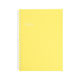 リヒトラブ Pastello ツイストノート A5 リーフ30枚 N1958-5イエロー 1冊