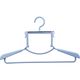 シンコハンガー 衣類ハンガー F-Fitハイネックハンガー スカイブルー 15060 1セット(20本)（直送品）