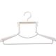 シンコハンガー 衣類ハンガー F-Fitハイネックハンガー ホワイト 15060 1セット(20本)（直送品）