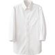セブンユニフォーム ボタンダウン7分袖シャツ ホワイト S CH4464-0 1点（直送品）