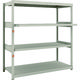 TRUSCO スチールラック M1.5型軽中量棚 1460×595×H1500 4段うちスライド2段 単体 M1.5-5562M2（直送品）