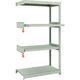 TRUSCO スチールラック M1.5型軽中量棚 860×445×H1500 4段うちスライド2段 連結 M1.5-5342M2B（直送品）