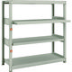 TRUSCO スチールラック M2型軽中量棚 1160X450XH1200 4段うちスライド2段 単体 M2-4442M2 1台(1個)（直送品）