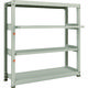 TRUSCO スチールラック M3型中量棚 1500×471×H1500 4段うちスライド2段 単体 M3-5552M2 1台(1個)（直送品）
