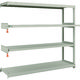 TRUSCO スチールラック M2型軽中量棚 1760×450×H1500 4段うちスライド2段 連結 M2-5642M2B（直送品）