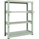 TRUSCO スチールラック M3型中量棚 1200×471×H1500 4段うちスライド2段 単体 M3-5452M2 1台(1個)（直送品）