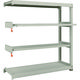TRUSCO スチールラック M3型中量棚 1500×471×H1500 4段うちスライド2段 連結 M3-5552M2B 1台(1個)（直送品）