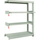 TRUSCO スチールラック M3型中量棚 1200×471×H1500 4段うちスライド2段 連結 M3-5452M2B 1台(1個)（直送品）
