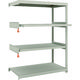 TRUSCO スチールラック M1.5型軽中量棚 1160×595×H1500 4段うちスライド2段 連結 M1.5-5462M2B（直送品）