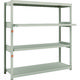 TRUSCO スチールラック M1.5型軽中量棚 1460×445×H1500 4段うちスライド2段 単体 M1.5-5542M2（直送品）