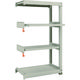 TRUSCO スチールラック M3型中量棚 900×471×H1500 4段うちスライド2段 連結 M3-5352M2B 1台(1個)（直送品）